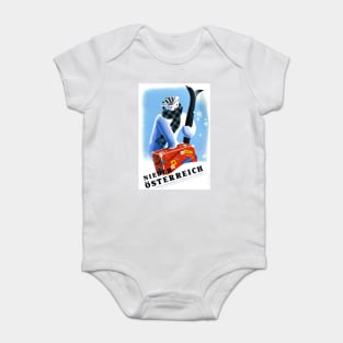 Vintage Travel Poster Austria Niederösterreich Baby Bodysuit